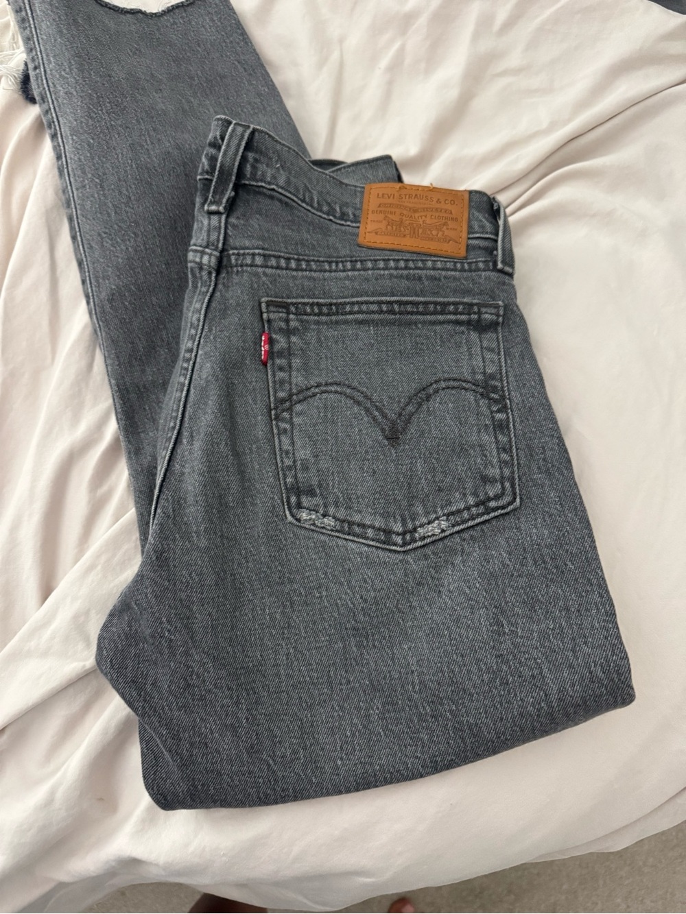 Levi's Wedgie Charcoal Slim Straight Jeans